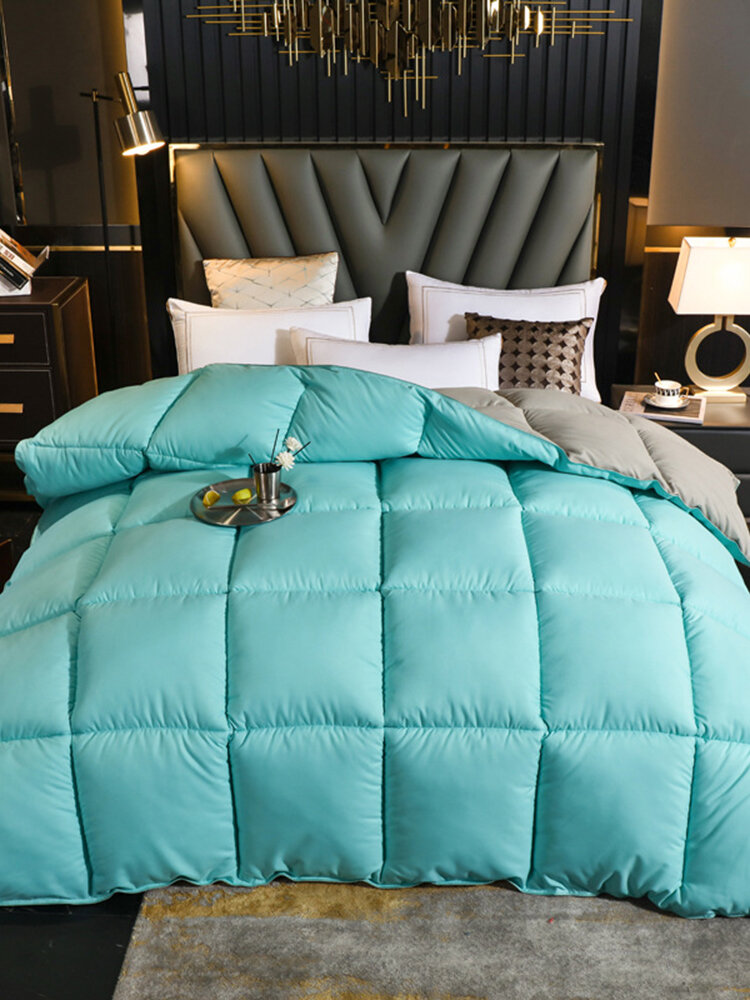 

100% Goose Down Quilt Duvet Thick Super Warm Winter Autumn Comforter Luxury Velvet Blanket Quality Goose Down Duvet
