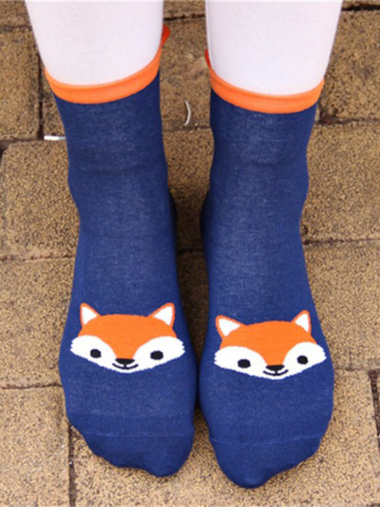 Womens Cute Cartoon Socks Animal Cotton Stereo Hosiery Sock