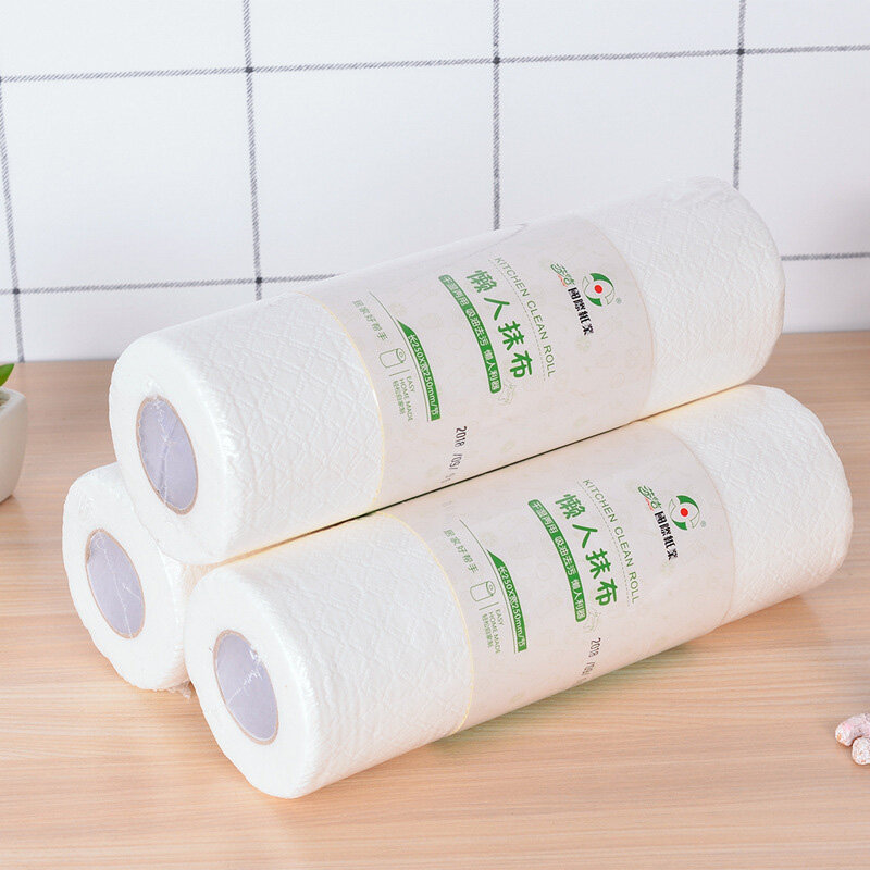 

1 Roll kitchen Lazy Rag Disposable Absorbent Dish Cloth Wet and Dry Universal Kitchen Paper