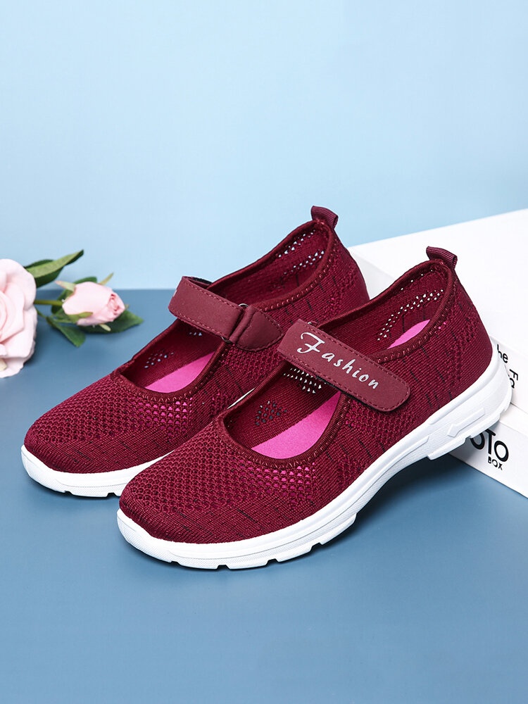 Big Size Women Mesh Breathable Comfy Walking Casual Sneakers
