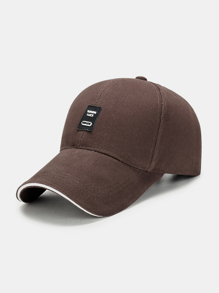 

Mens Baseball Cap Sports Golf Snapback Simple Solid Color Sunshade Hats Adjustable, Coffee