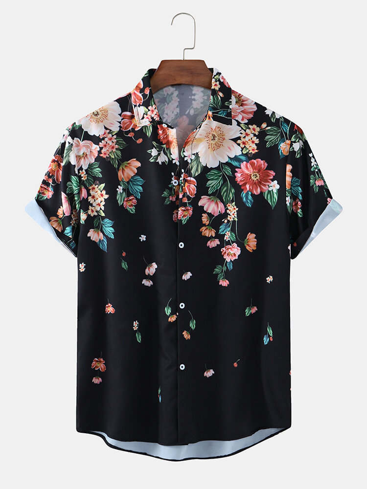 Must Have Mens Ethnic Floral Print Loose Casual Breathable Short Sleeve  Shirts from Newchic | AccuWeather Shop