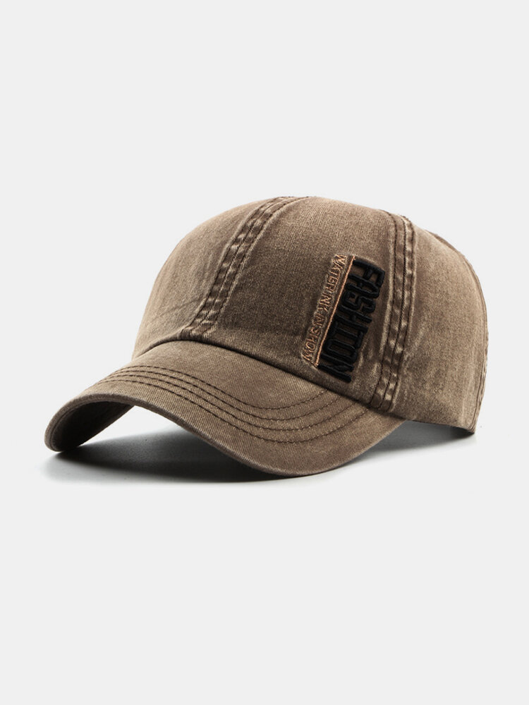 Men Women Washed Cotton Vintage Baseball Cap Adjustable Golf Snapback Hat