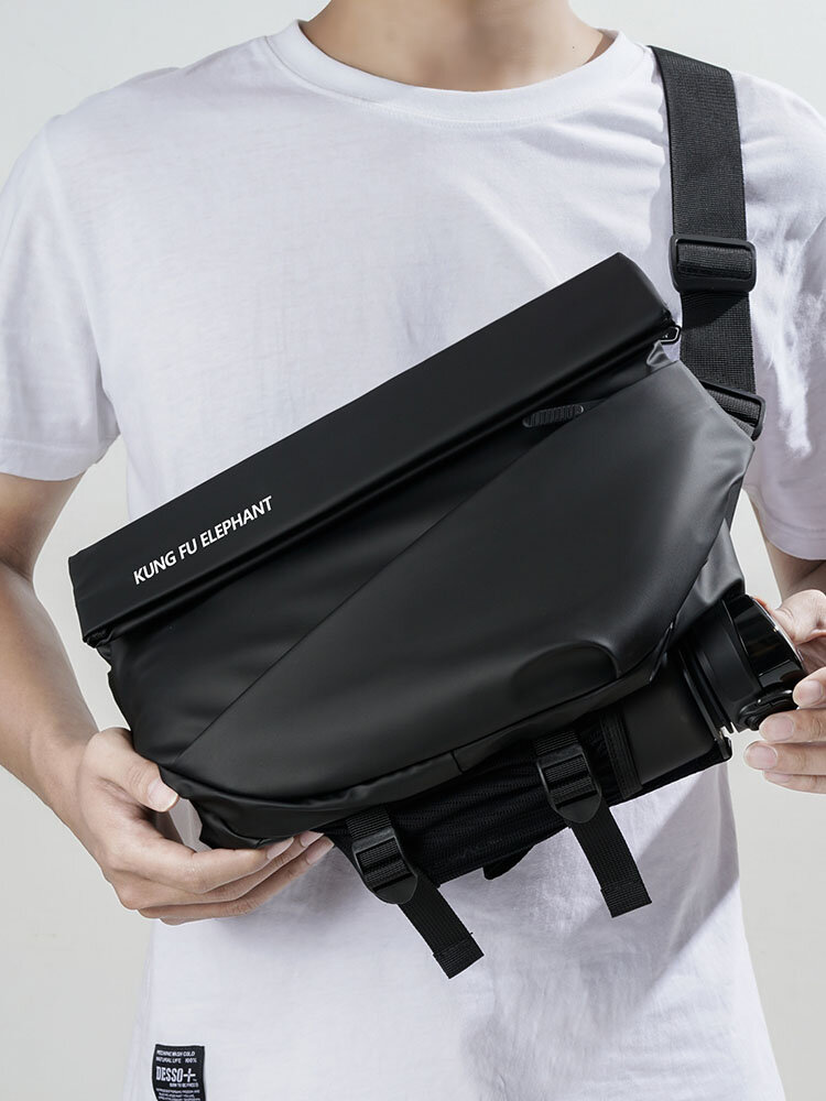 Men Casual Oxford Waterproof Wear-Resistant Crossbody Bag Shoulder Bag