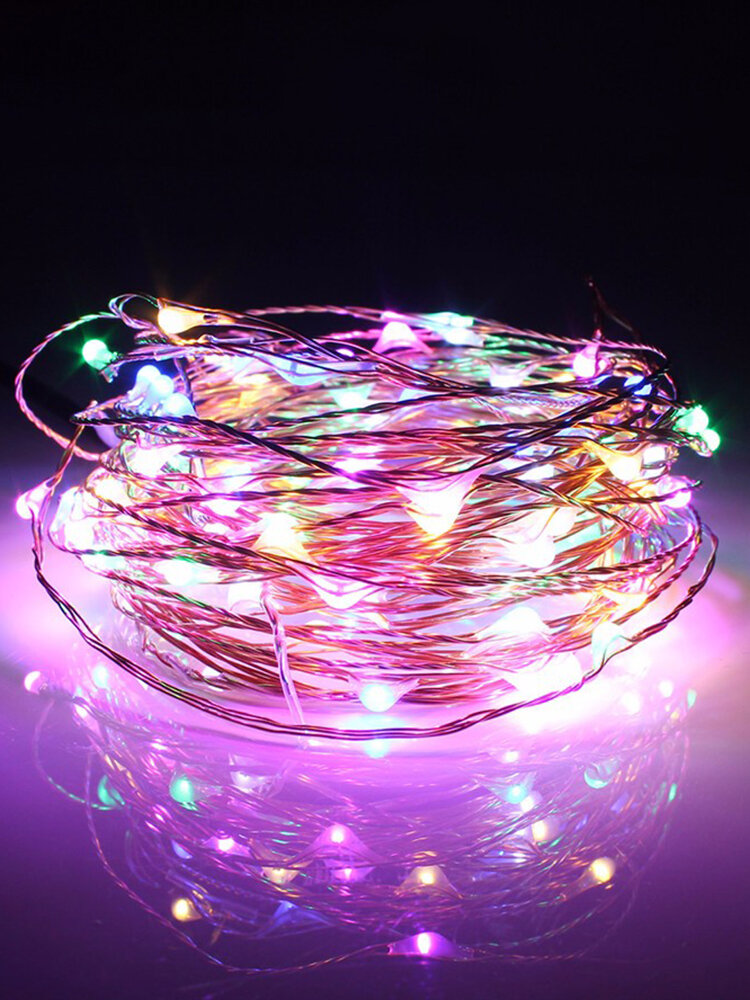 

10M 100 LED Solar Powered Copper Wire Fairy String Light for Christmas Party Home Decor, Multicolor;blue;white;warm white