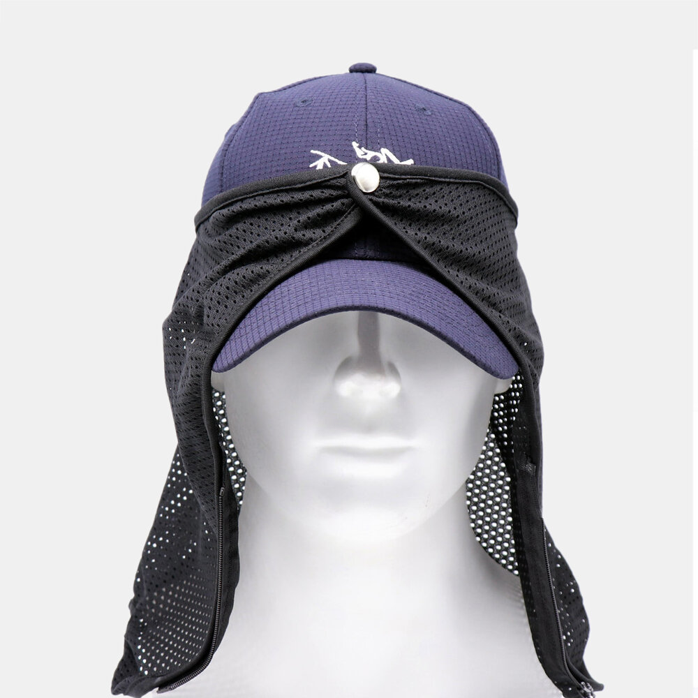 

Sunshade Yarn Fishing Hat Sunscreen Breathable Sunscreen Shade Hat Accessories, Black