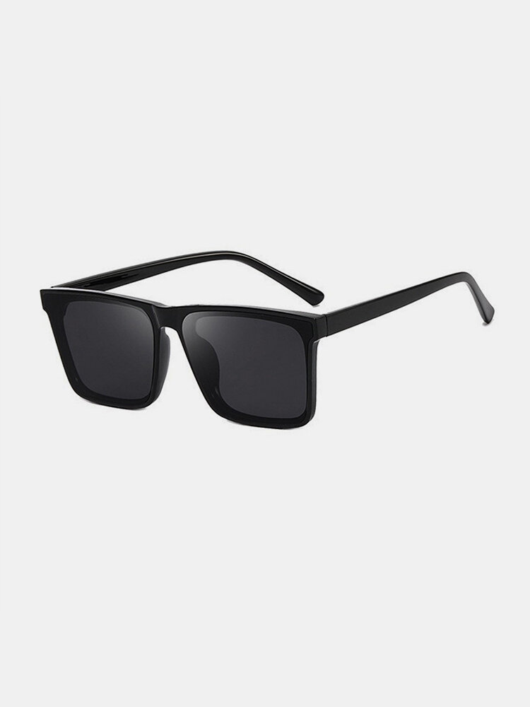 Unisex Casual Fashion Outdoor UV Protection Flat Polarized Square Sunglasses