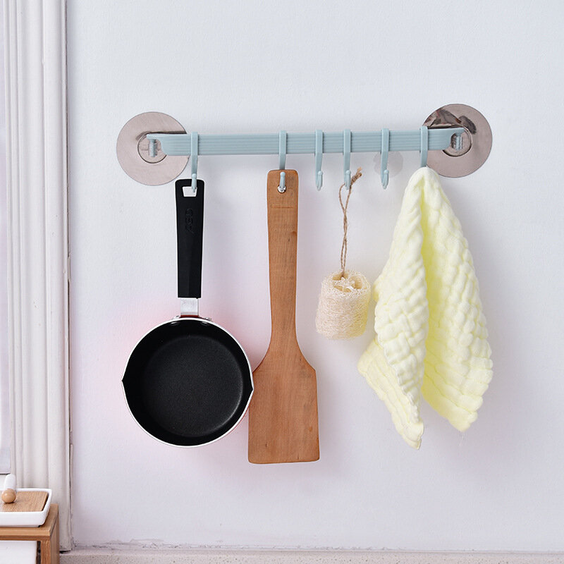 

Strong Paste Hook No Marking Nailless Hook on Bathroom Wall Kitchen Bathroom, White;blue;pink