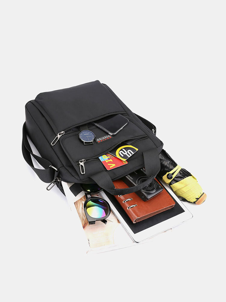 Men Oxford Multi-pocket Anti-theft Handbag Crossbody Bag