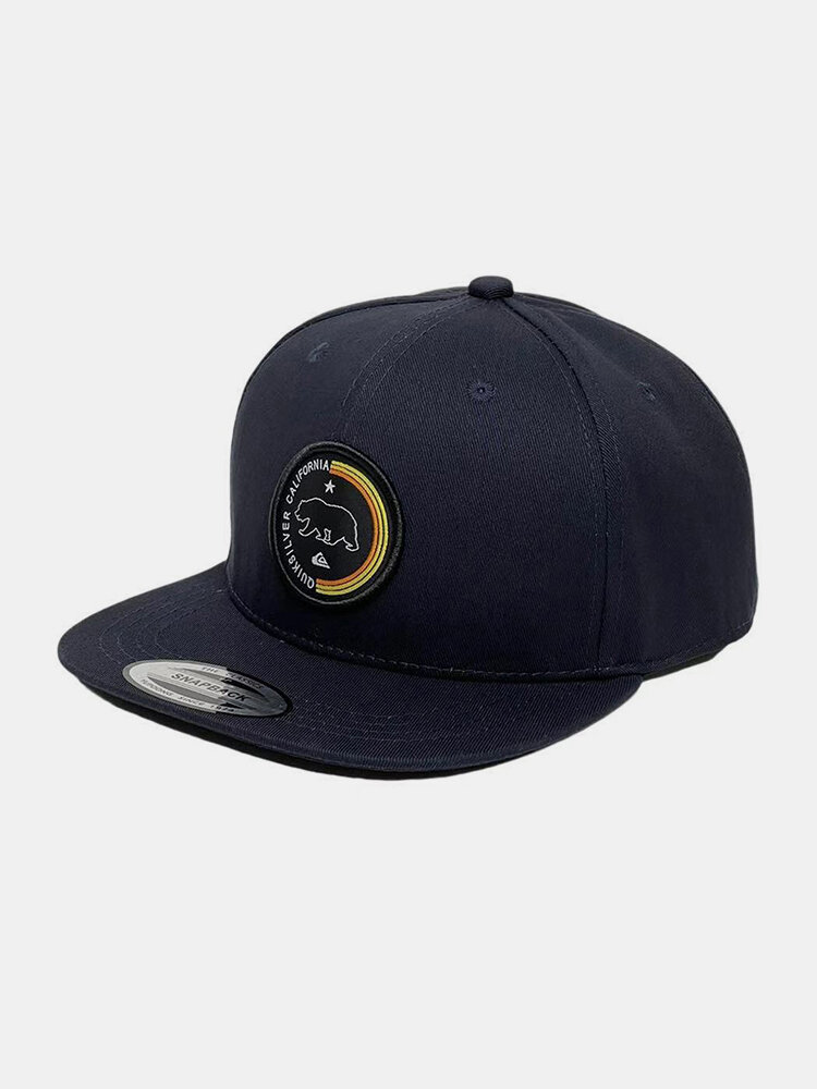 

Unisex Cotton Letter Bear Pattern Hip-hop Style Flat Brim Baseball Hat Snapback Hat, Red;yellow;navy;black;black1;navy blue