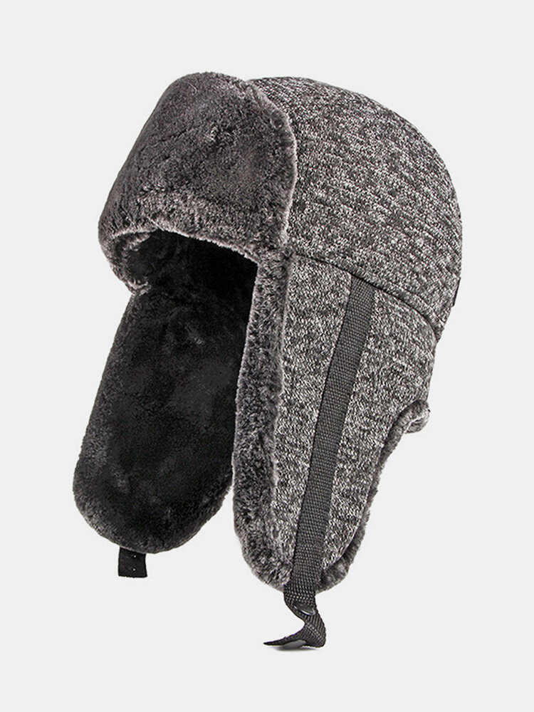 Men Cold-proof Winter Trapper Hat Thick Winter Hat Ear Protection Trapper Hat