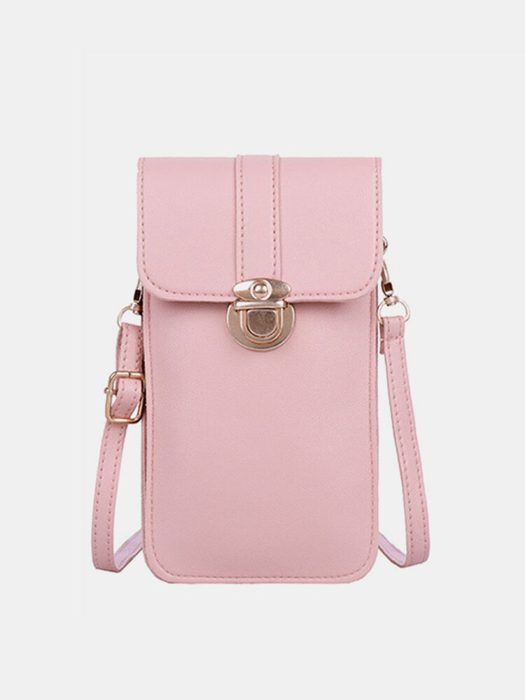 Women Casual Transparent 6.5 Inch Phone Bag Crossbody Bag