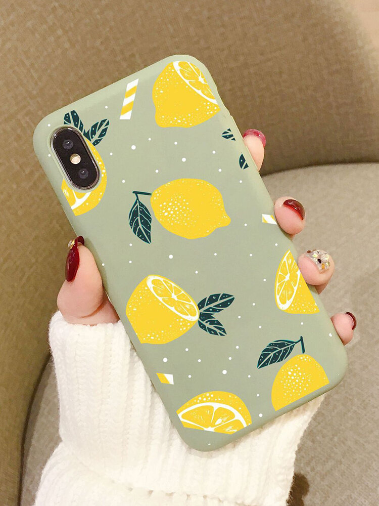 TPU iphone Phone Shell Avocado Fruit Pattern