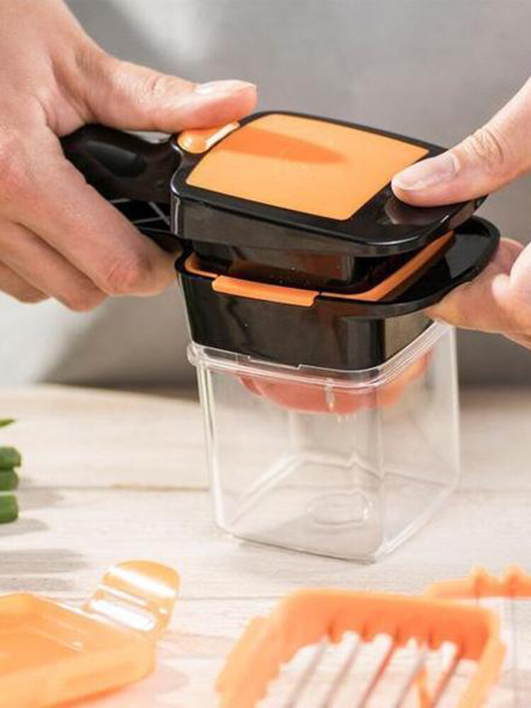 1 PC Multi-function Five-In-One Vegetable Cutter Push-Type vegetable Cutter Fruit Vegetable Salad