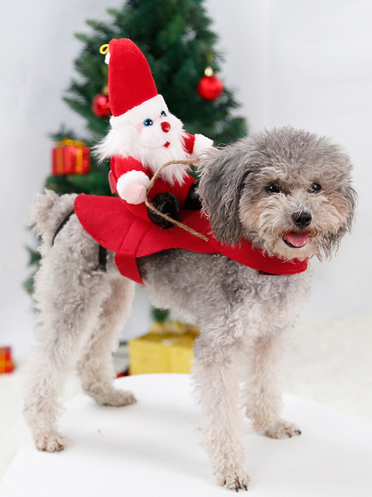 Christmas Pet Dog Cat Clothes Funny Smal-Medium Dog Transformation Costume