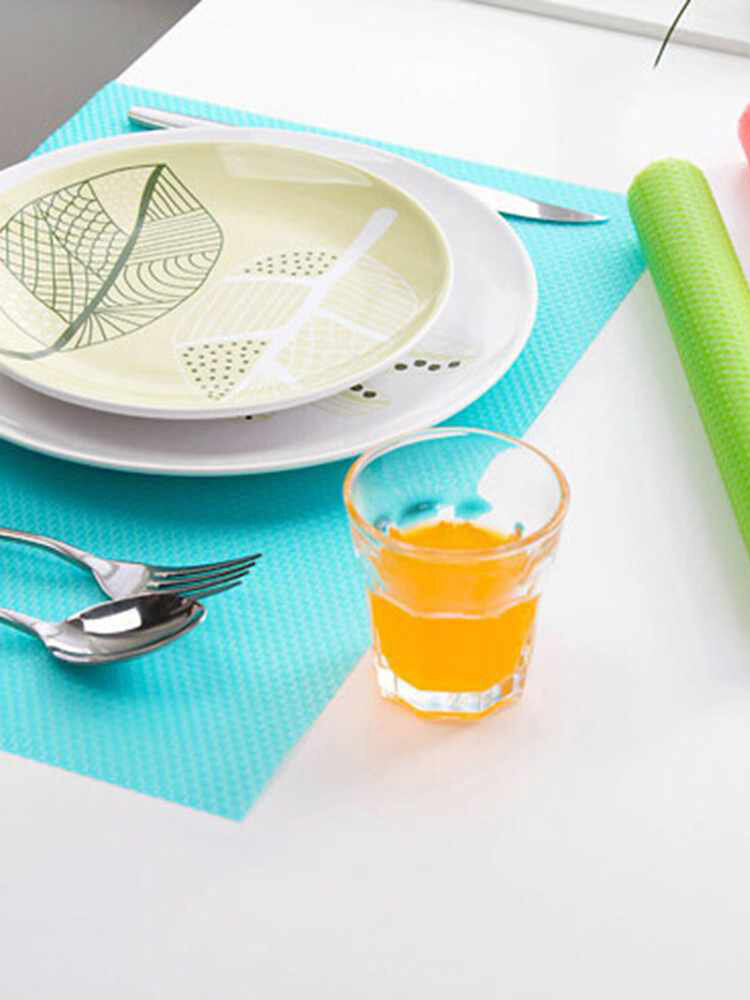 

4Pcs Regrigerator Pad Oil-proof Moistureproof Anti-bacteria Cabinet Drawer Mat, Light blue;light green;pink