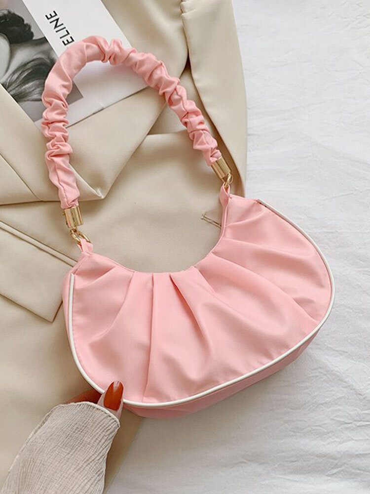 Women Nylon Fashion Solid Color Handbag Crossbody Bag