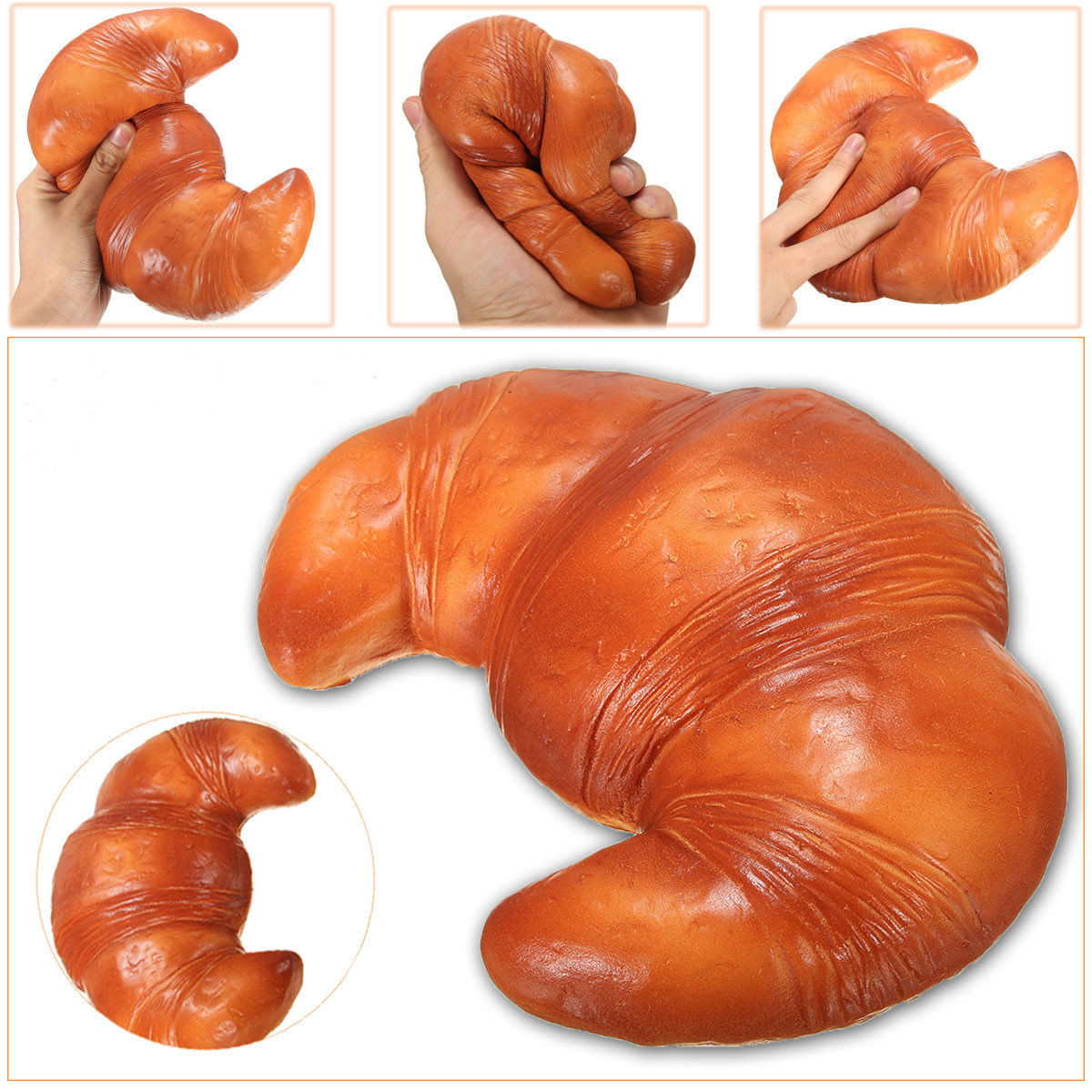 

Croissant Squishy Scented Super Slow Rising Bread Kid Toys Christmas Gifts