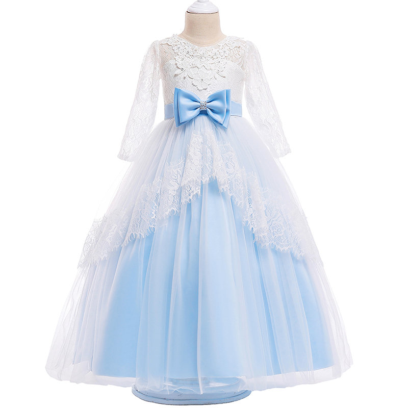 

Sweet Girls Kids Formal Pageant Costume Comfy Princess Dress For 4Y-15Y, Blue;pink