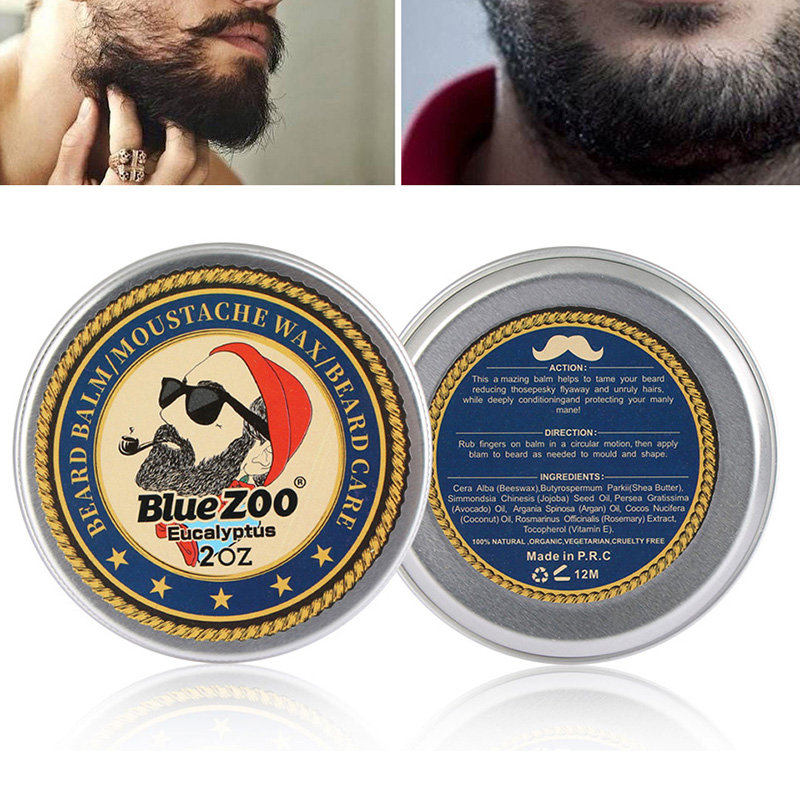 Men's Facial Beard Wax Beard Care Shaving Cream Moisturizing Oil Control Beard Cream