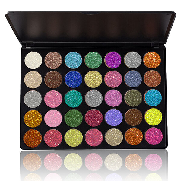 

VERONNI Glitter Eyeshadow Palette Eyes Cosmetics Party Makeup 35 Colors Sequins Powder