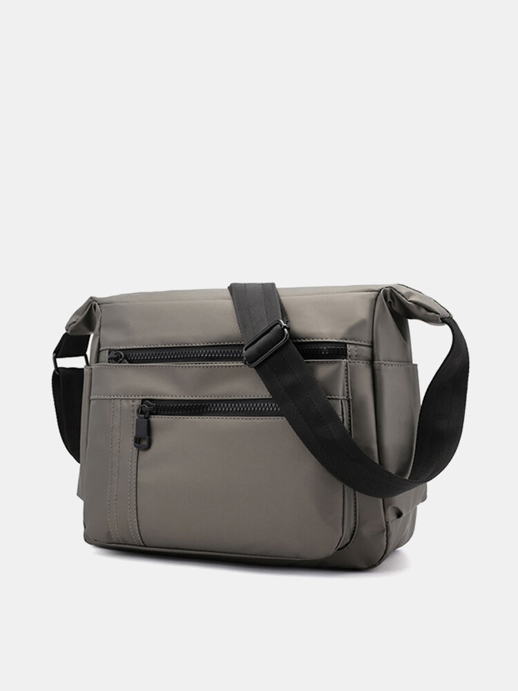 Men Oxford Multi-Pockets Casual Waterproof Crossbody Bag Shoulder Bag