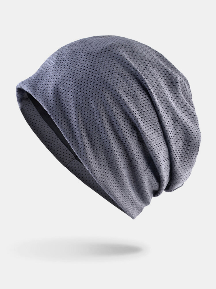 Unisex Thin Outdoor Sport Running Breathable Brimless Beanie Hat