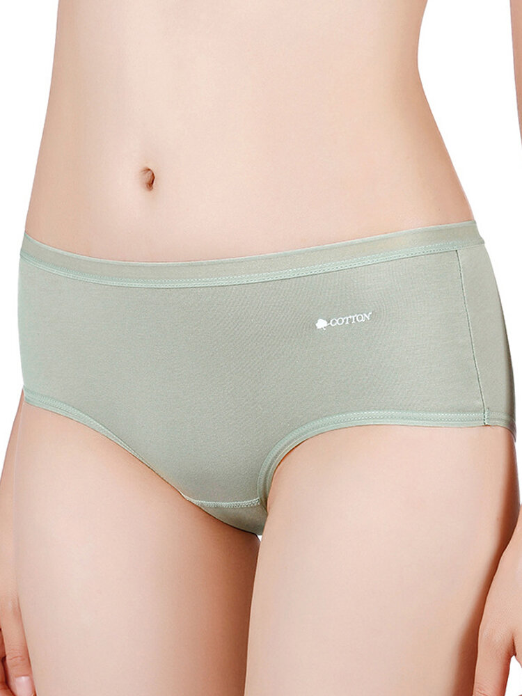 

Cotton Soft Butt Lifter Seamless Mid Waisted Panties, Blue;apricot;grey;cameo;green