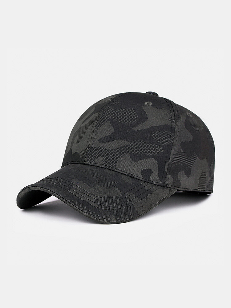 Men Outdoor Casual Jacquard Camouflage Sunshade Adjustable Simple Golf Hat Baseball Cap