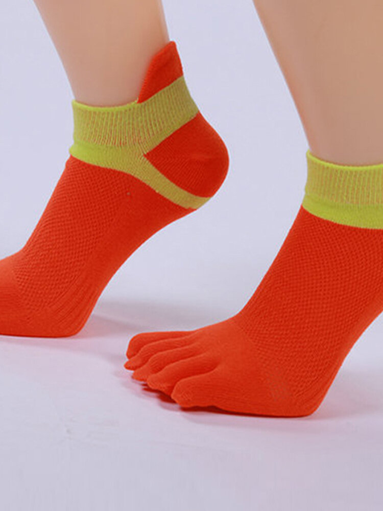 جوارب قطنية للنساء ممارسة جوارب رياضية Yoga جورب مضاد للانزلاق بخمسة أصابع