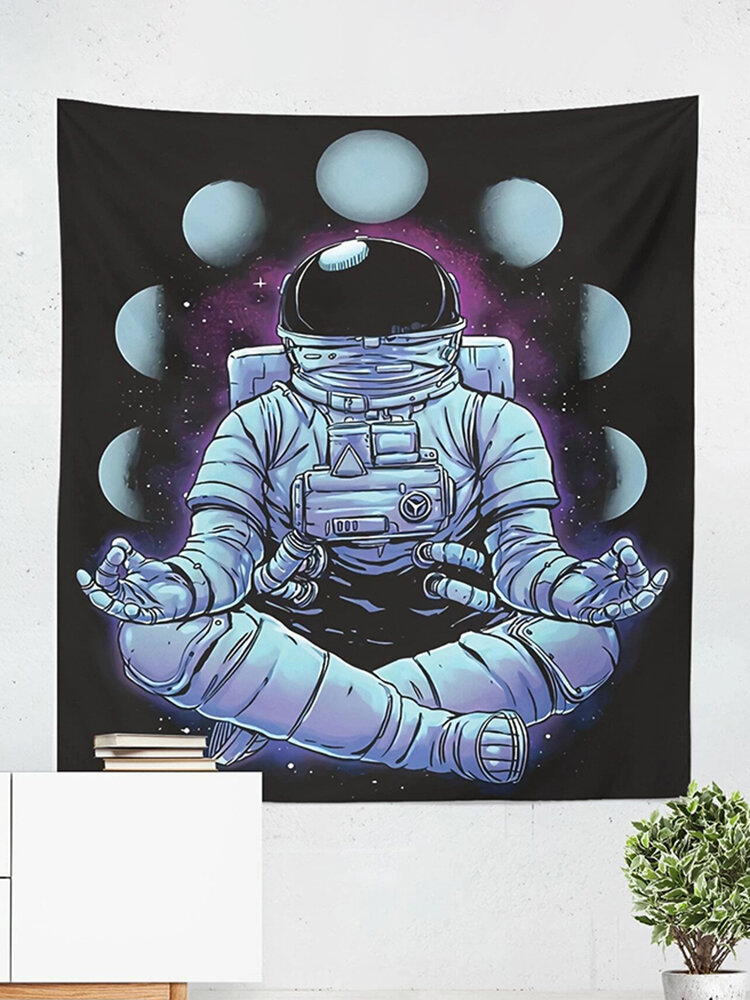 

Astronaut Tapestry Space Moon Phase Hanging Cloth Living Room Background Cloth Home Curtain Tapestry Wall Tapestry