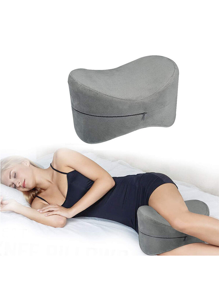 

ESSORT Contour Knee Pillow For Side Sleepers Orthopedic Memory Foam Leg Pillow For Sleeping Spine Alignment For Sciatica