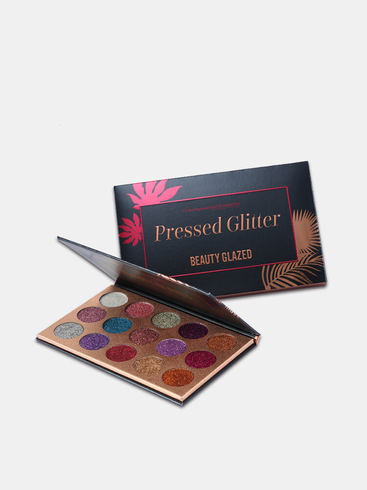 BEAUTY GLAZED Colorful Shimmer Eyeshadow Palette Long-lasting Eye Shadow Natural Makeup
