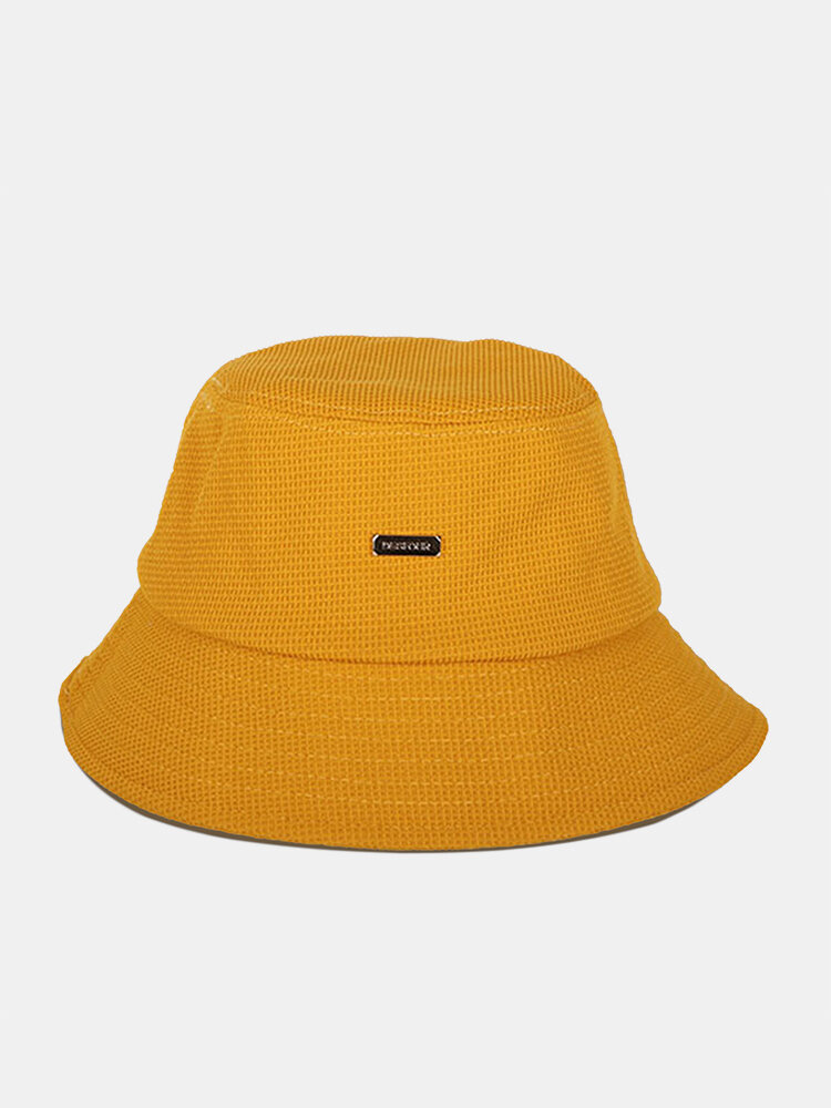 Unisex Polyester Cotton Outdoor Casual Sun Hat Sunscreen Anti-UV Bucket Hat