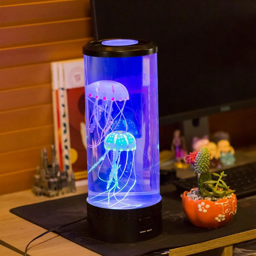 

LED Jellyfish Lamp USB + Battery Dual-Use Colorful Hypnotic Jellyfish Aquarium