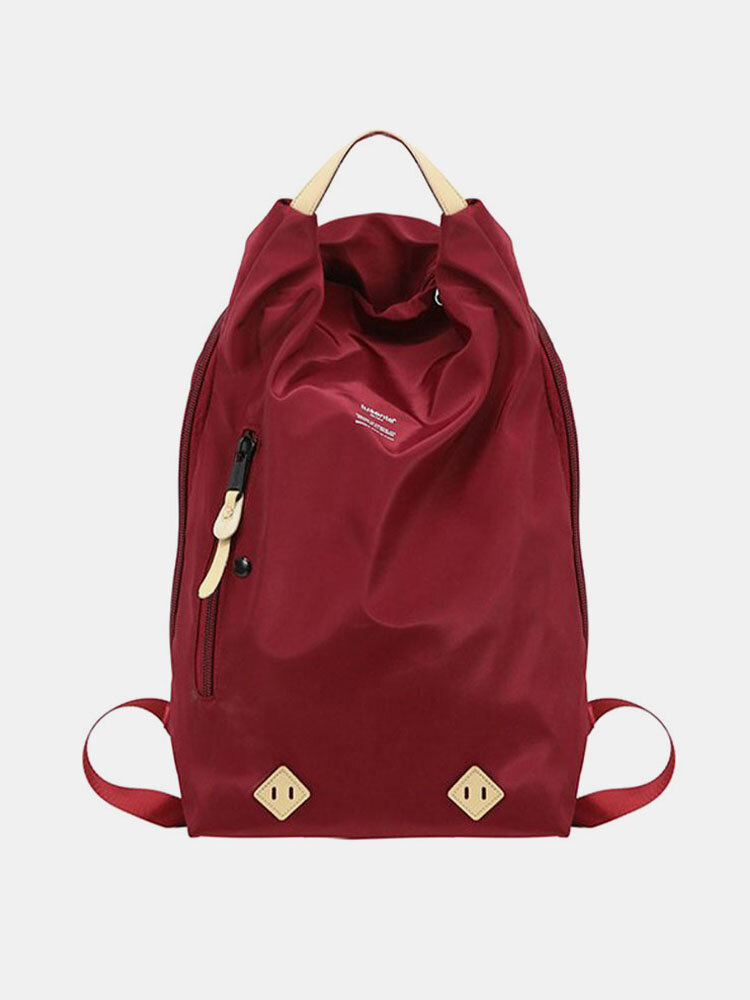 Men Women Nylon Street Large Capacity Backpack School Bag