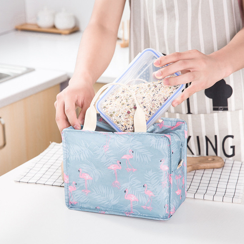 Women Lunchbox Print Storage Bags Cute Handbags