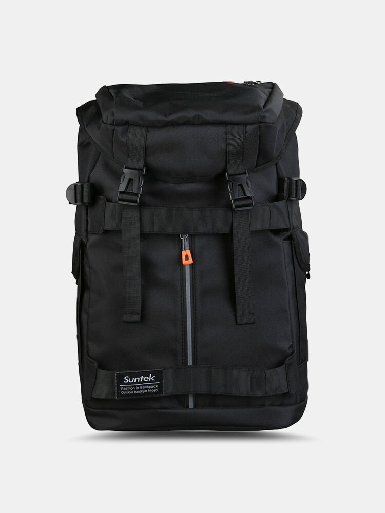 Men Casual Oxford Multifunction Wear-Resistant Backpack Outdoor Travel Bag