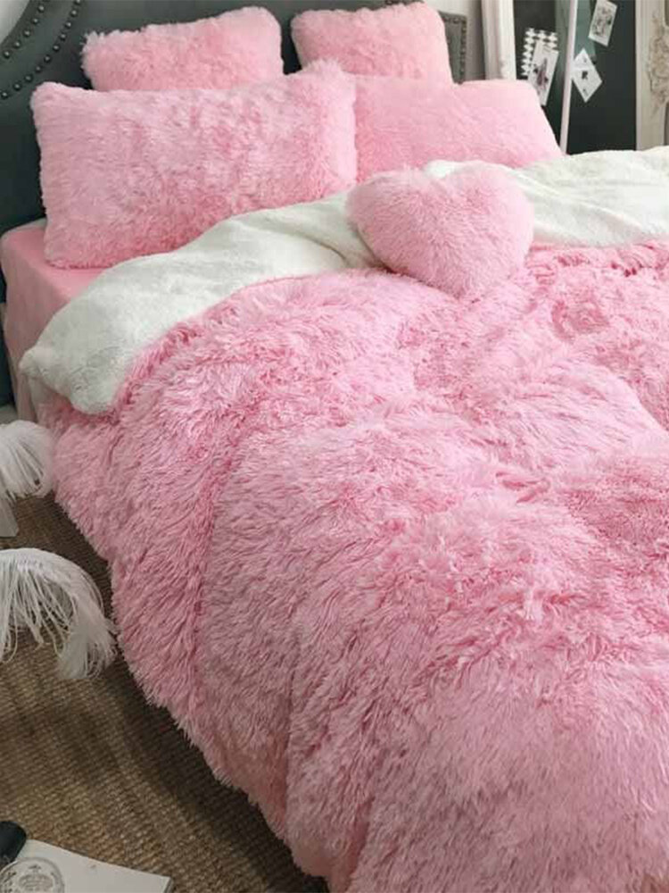 200cm Long Plush Ultra Soft Warm Sofa Cover Bed Cover Set Kids Teens Throw Blanket Reversible Bedspread