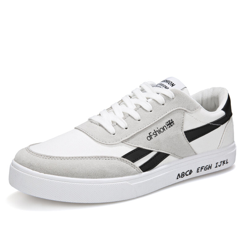 Mens Breathable Canvas Low Top Sport Casual Trainers