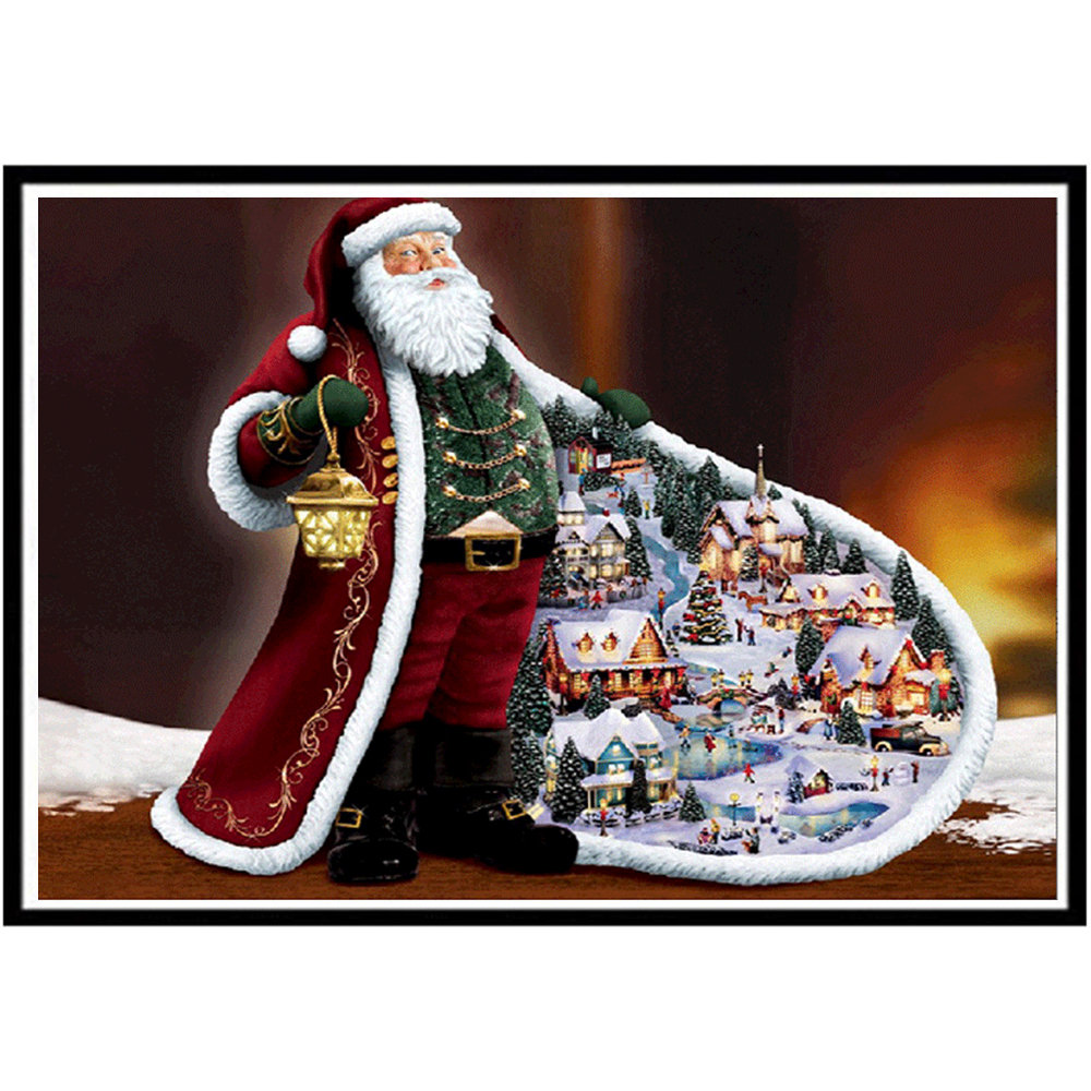 

Santa Claus DIY 5D Diamond Embroidery Paintings Rhinestone Christmas Decor