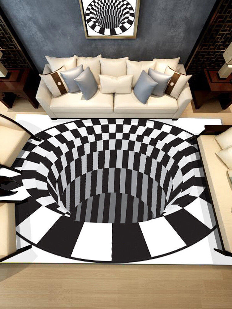 3D Area Rugs Carpet Anti-Skid Floor Mat Doormat 5 Sizes 