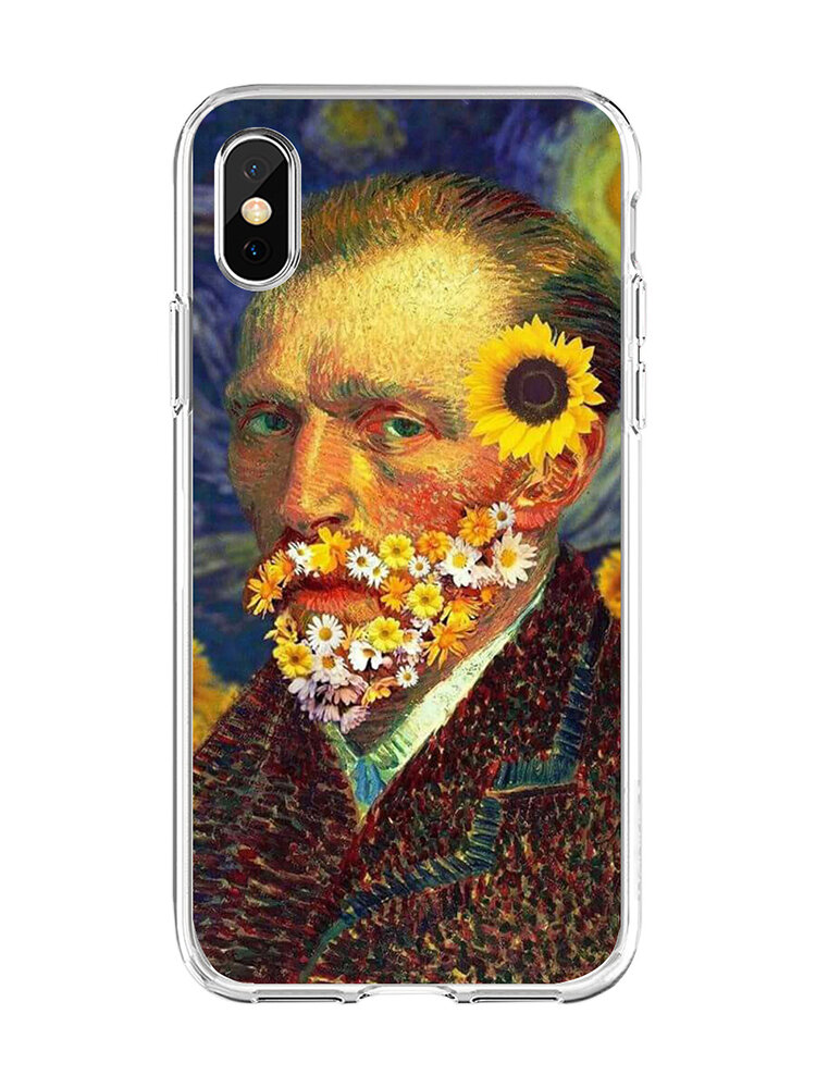 

Women&Men Oil Painting Style Personality Spoof Character Phone Case, 1;2;3;4;5