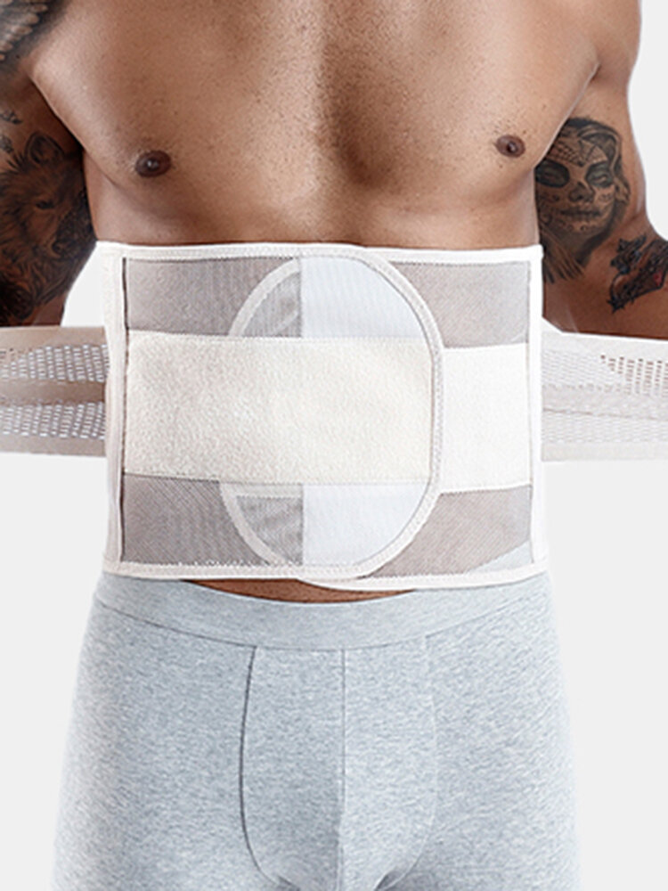 Men Mesh Tummy Control Waist Trainer Thin Breathable Weight Loss Workout Shaper Belt