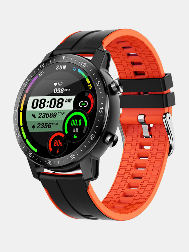 Écran tactile rond de 1,3 `` 60 jours en veille moniteur de pression artérielle de fréquence cardiaque cadrans personnalisés IP68 résistant à l'eau Smart Watch