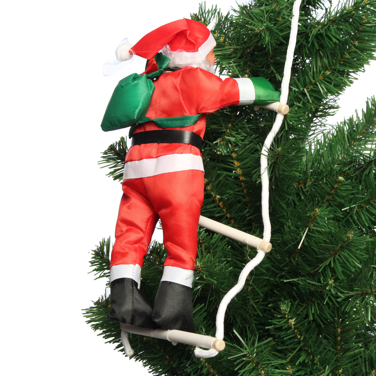Climbing Santa With Rope Ladder Outdoor Christmas Home Party Decorations