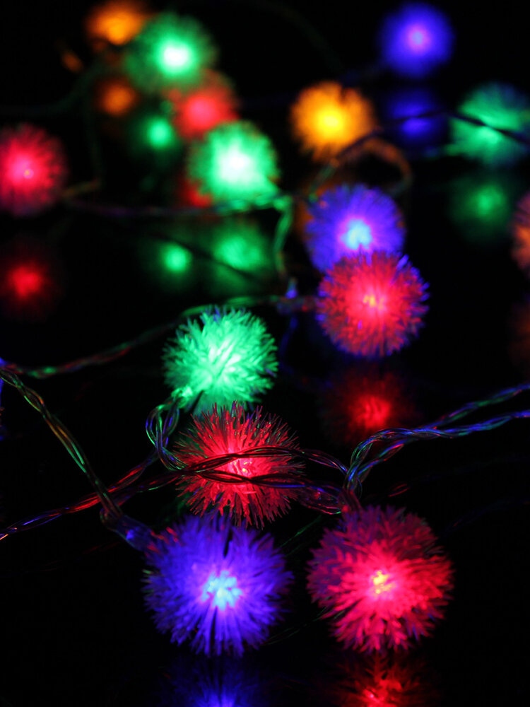 На батарейках 4M 40LED Snowflake Bling Fairy String Lights Рождество На открытом воздухе Party Home Decor