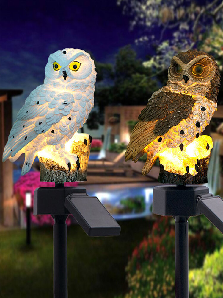 Solar Power LED Owl Lawn Light Home Outdoor Yard Landscape Garden Lamp Waterproof Solar Power LED 