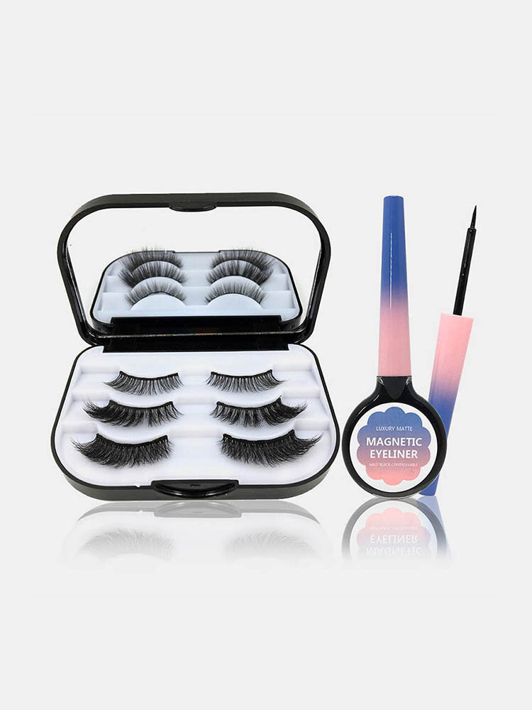 Magnetic False Eyelashes Set Special Magnetic Eyeliner Liquid Easy Removal Lasting Magnetic Makeup