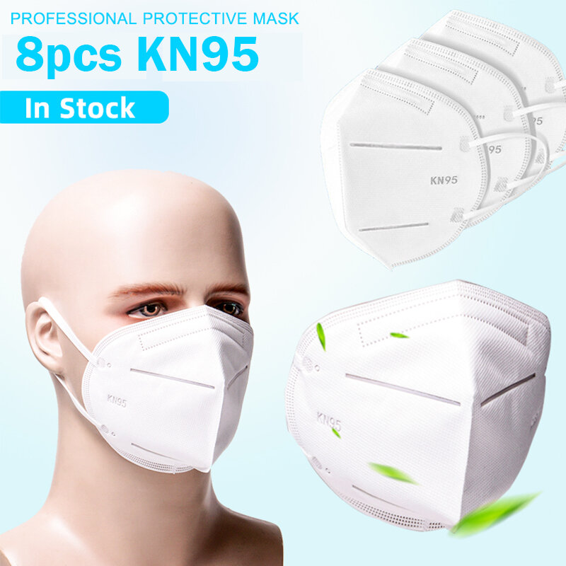 8 Pieces / Pack 0f KN95 Masks Passed The GB-2626-KN95 Test PM2.5 Filter Respiratory Protective Mask от Newchic WW